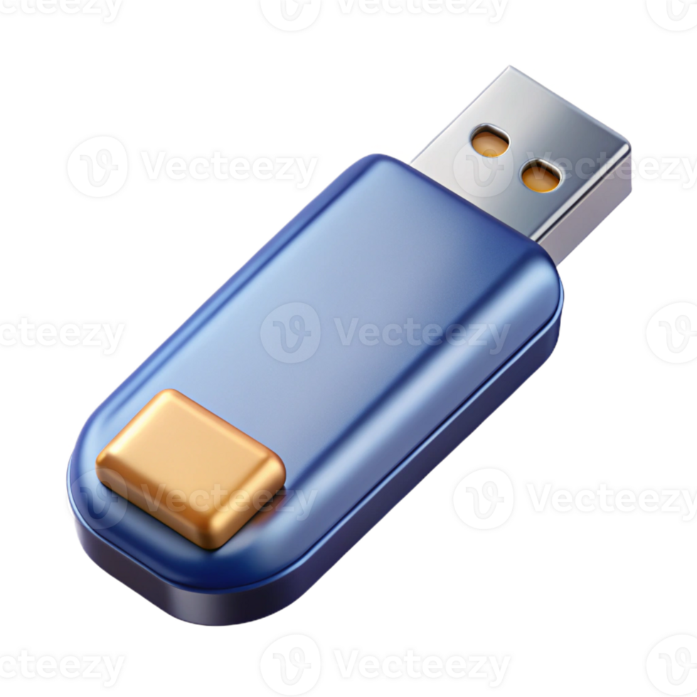 impressive modern A USB flash drive with a metal casing high resolution png