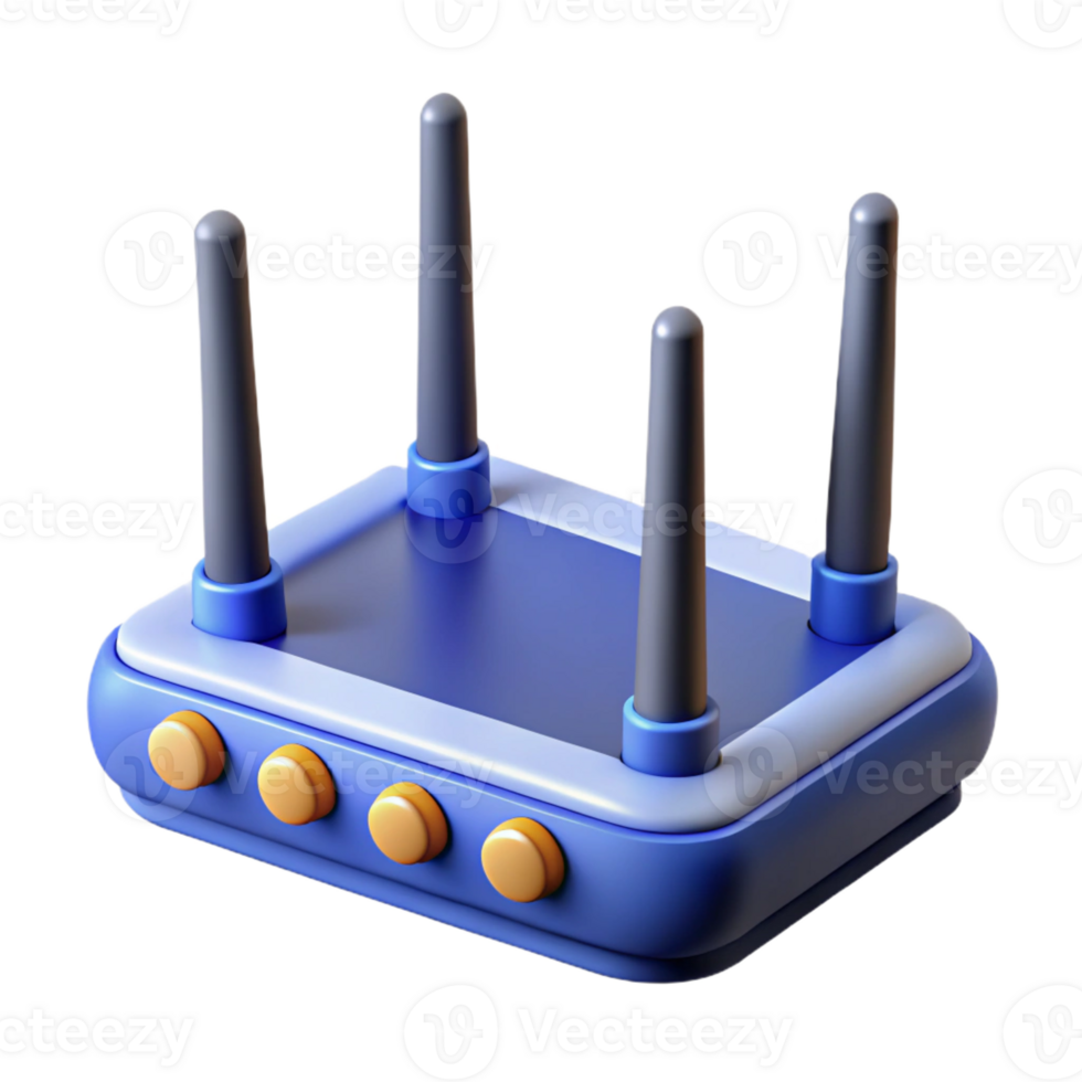 magnificent contemporary A wireless router with multiple antennas original png