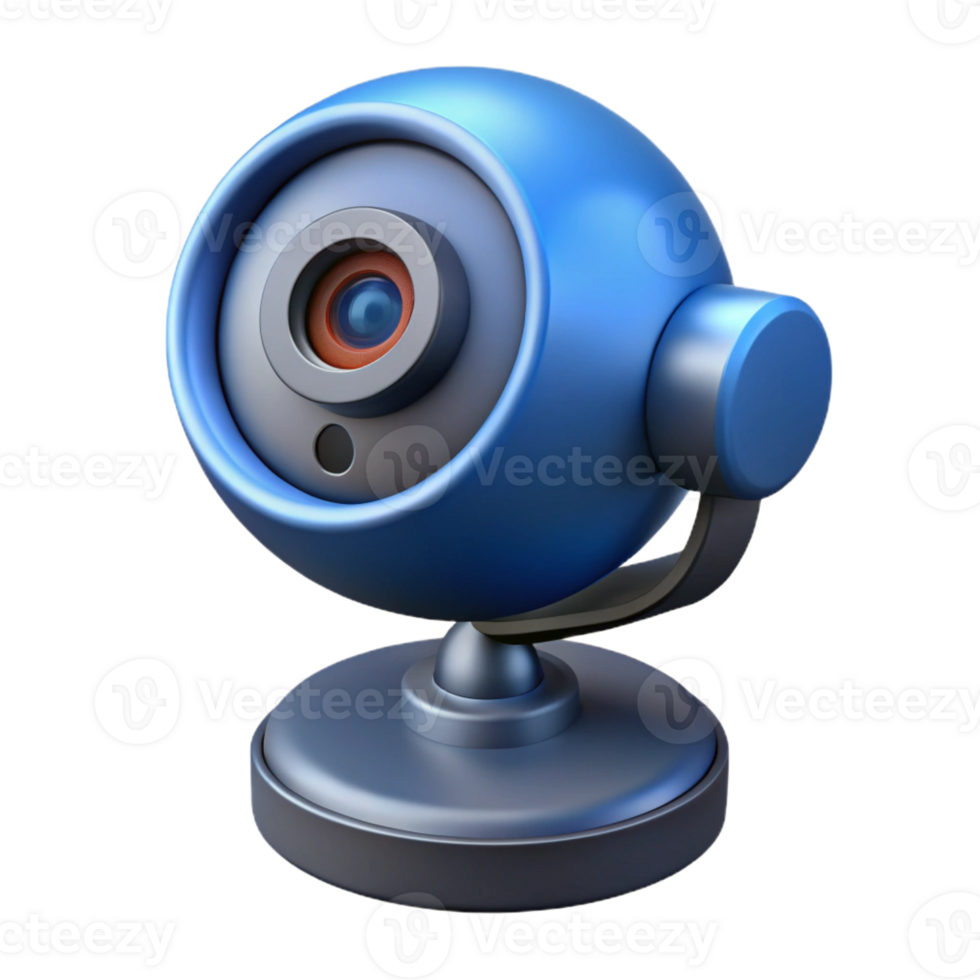 impressive rustic A security camera with a rotating lens original png