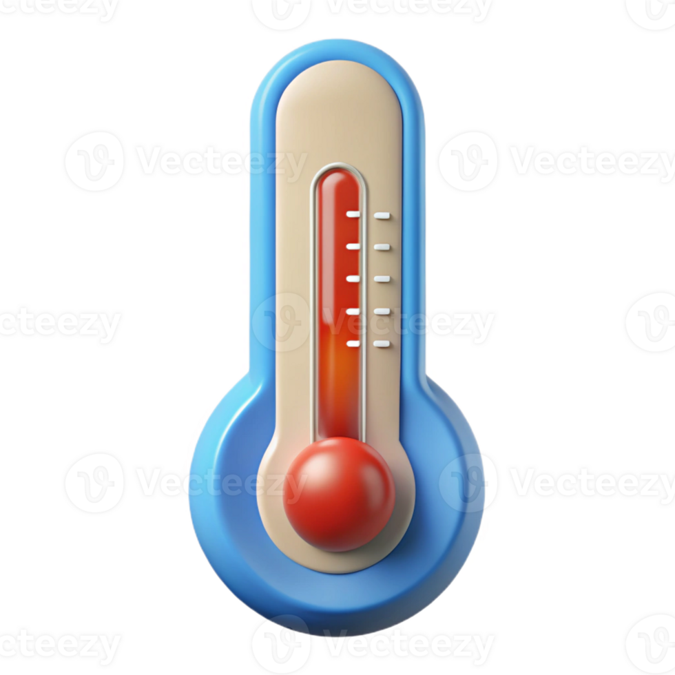 dramatic modern A digital thermometer, displaying a temperature original png