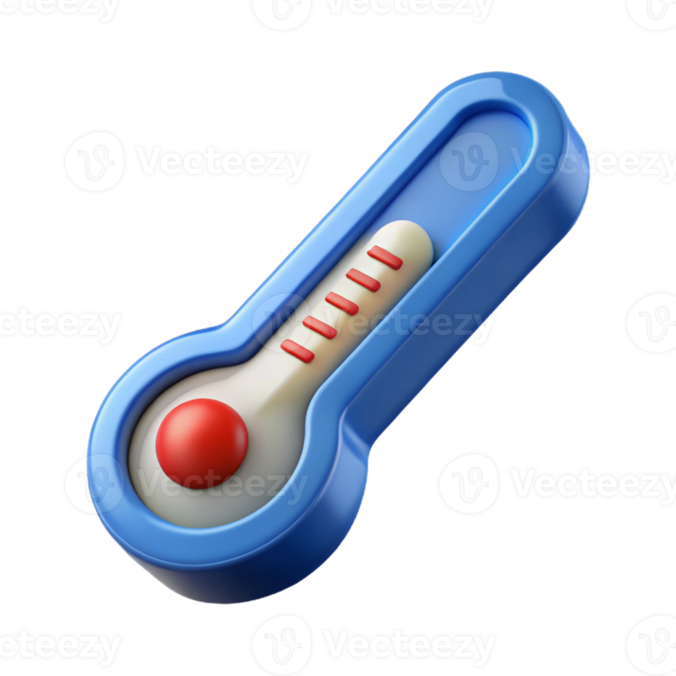 serene contemporary A digital thermometer, displaying a temperature premium png
