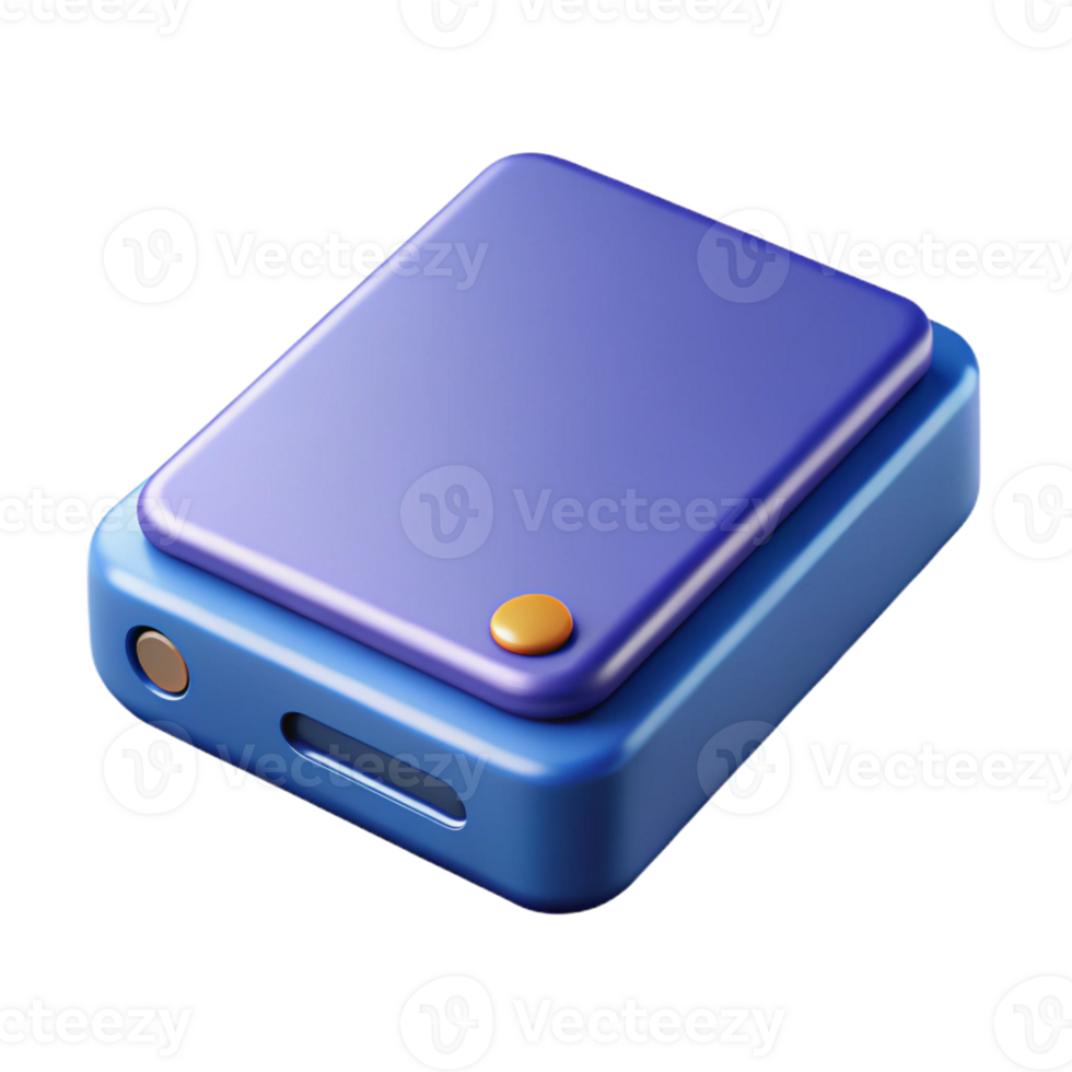 vibrant contemporary An external hard drive with a large storage capacity authentic png