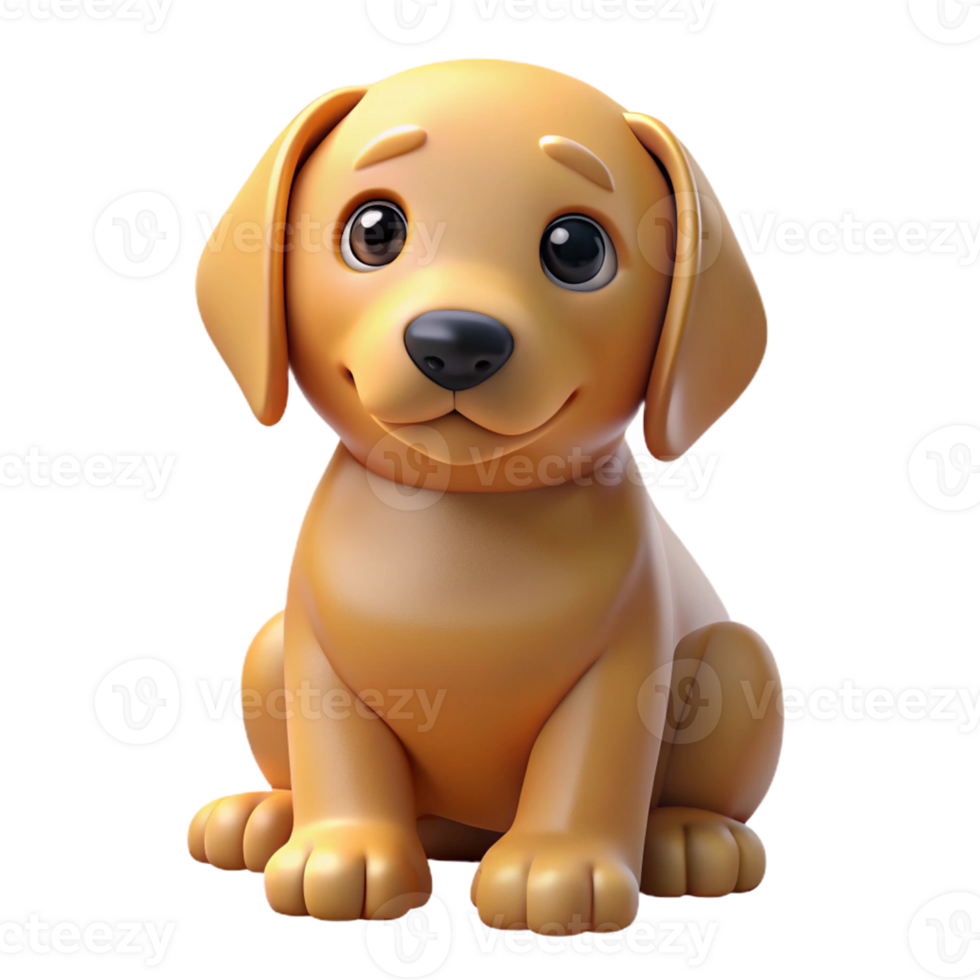 magnificent artistic A golden retriever puppy, sitting and looking up exclusive png
