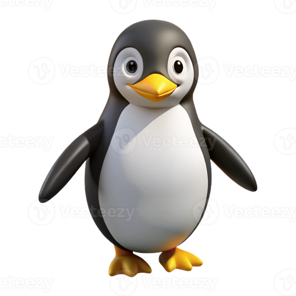 magnificent vintage A penguin, waddling genuine png