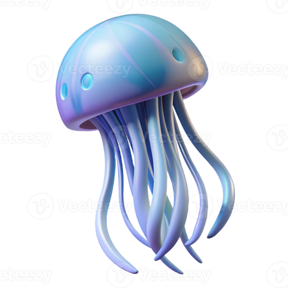 magnificent modern A jellyfish, floating professional png
