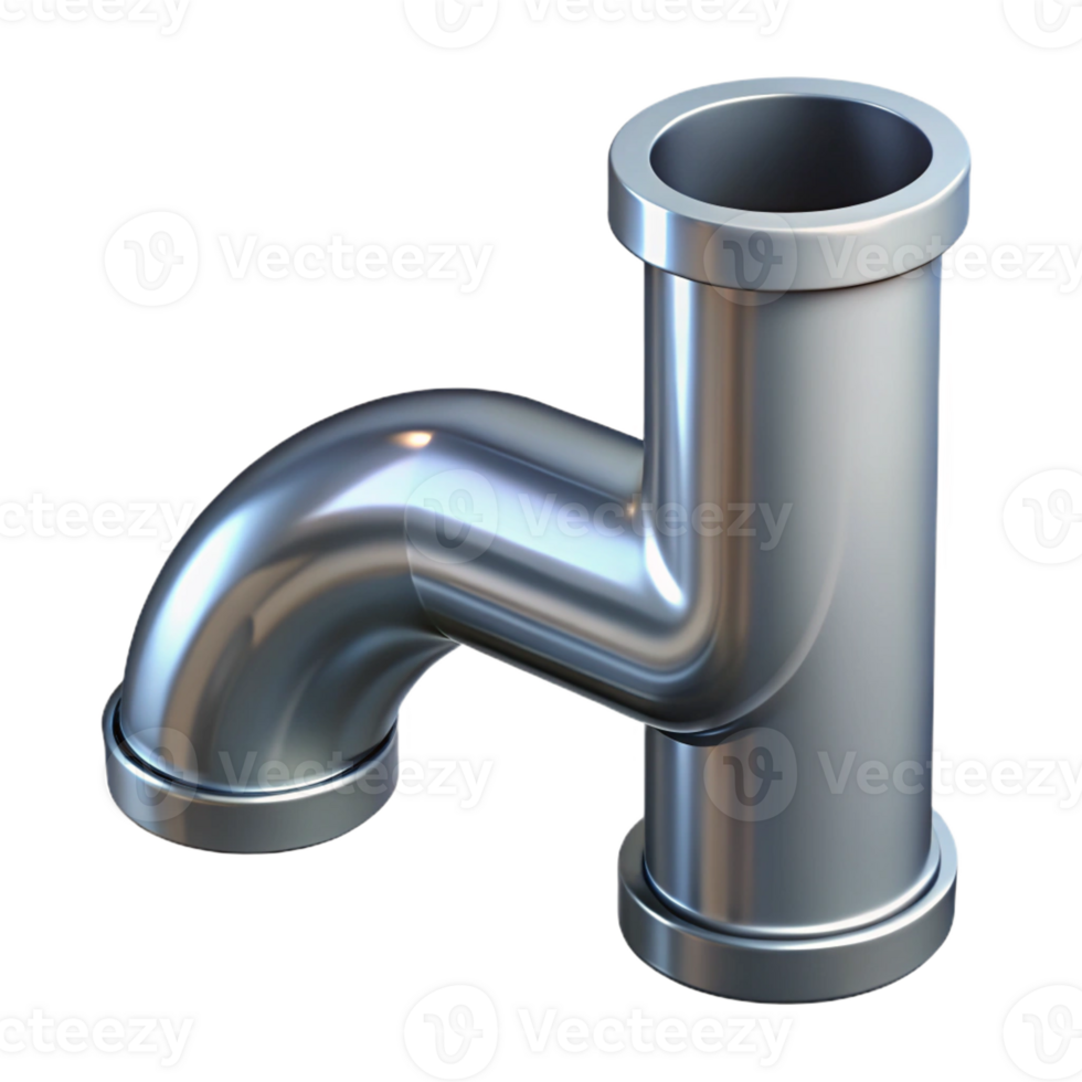 impressive artistic Steel pipe, galvanized, industrial, genuine png