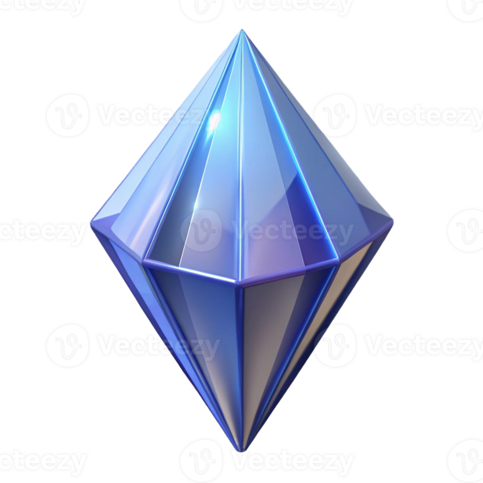 extraordinary artistic A levitating crystal with sharp facets premium png