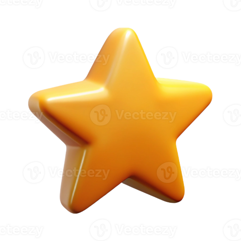 stunning minimalist A single, stylized star icon high resolution png