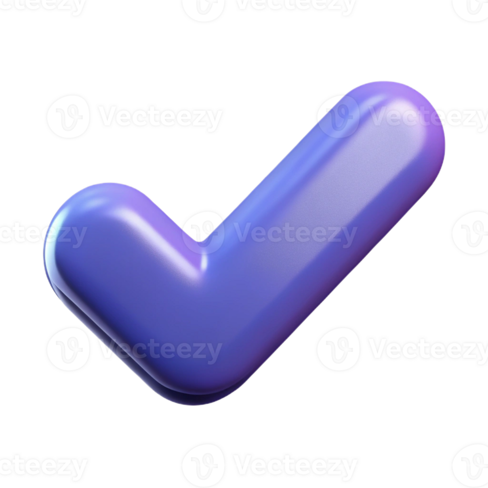 magnificent artistic A single, stylized checkmark icon high resolution png