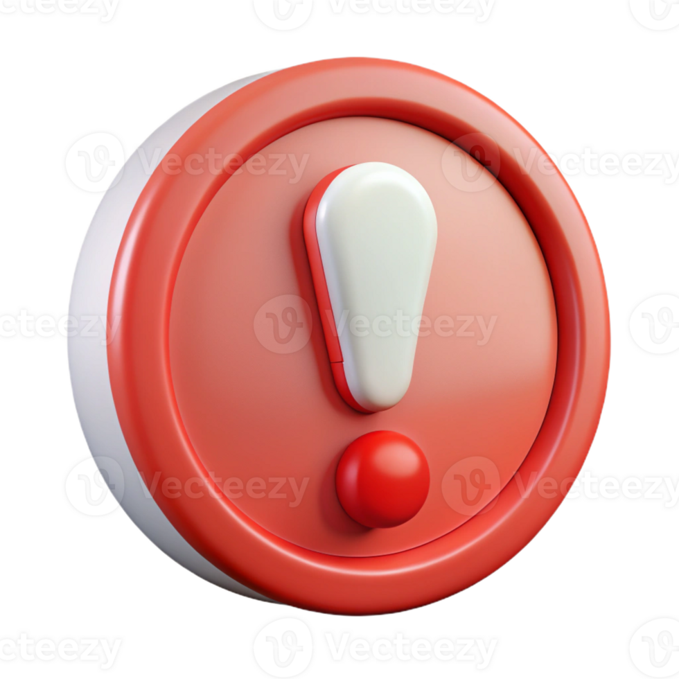 elegant contemporary A single, stylized exclamation point icon detailed png