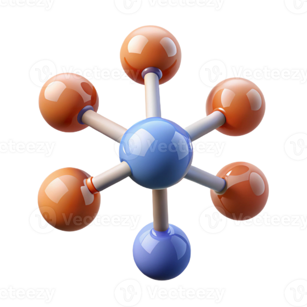 extraordinary minimalist An abstract representation of a chemical molecule genuine png