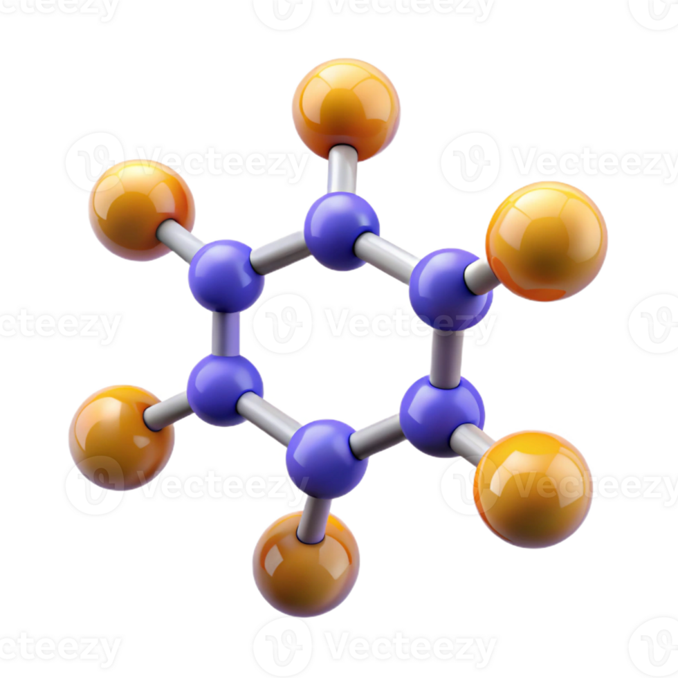 impressive creative An abstract representation of a chemical molecule high resolution png