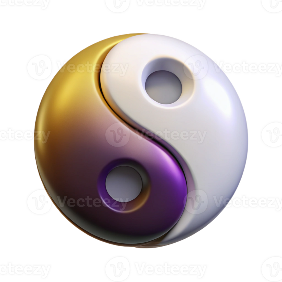 extraordinary minimalist A single, stylized yin and yang symbol original png