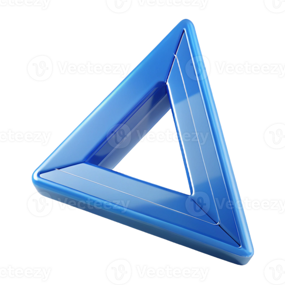 serene creative Architect's triangle, clear plastic, detailed png