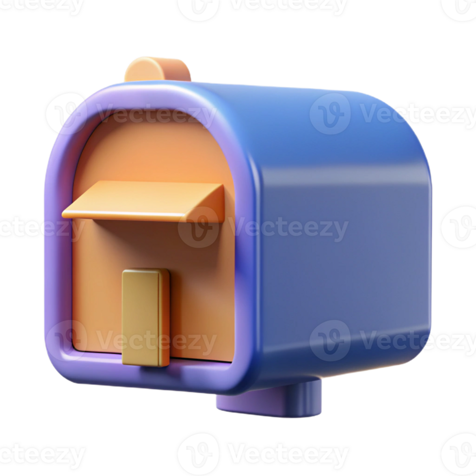 extraordinary vintage Modern mailbox, wall-mounted, premium png