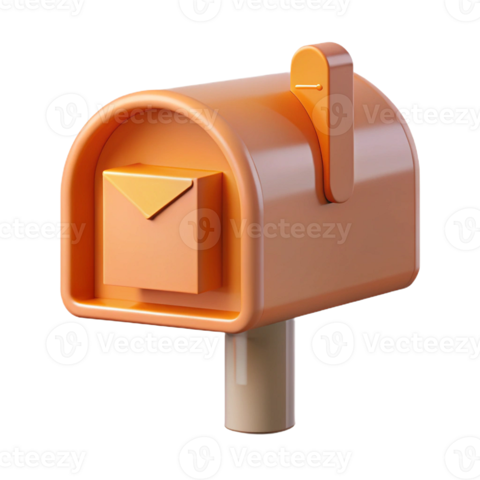 beautiful minimalist Modern mailbox, wall-mounted, professional png