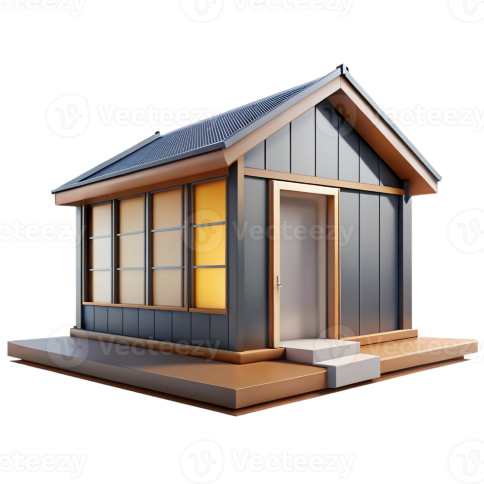 extraordinary classic Prefabricated house module, authentic png