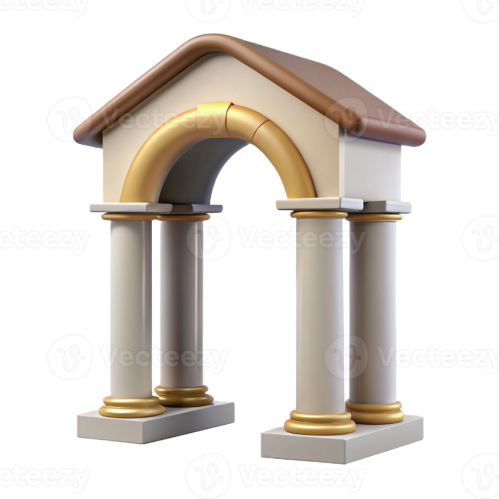 extraordinary modern Arch, Roman style, 4K png