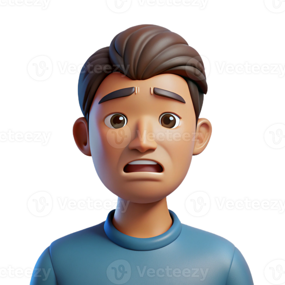 impressive minimalist Portrait of a crying man exclusive png