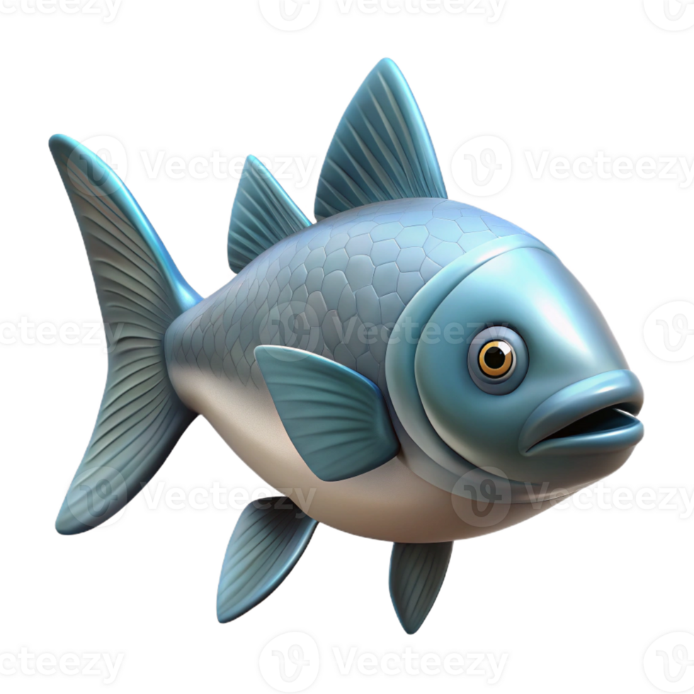dramatic artistic Portrait of a fish swimming professional png
