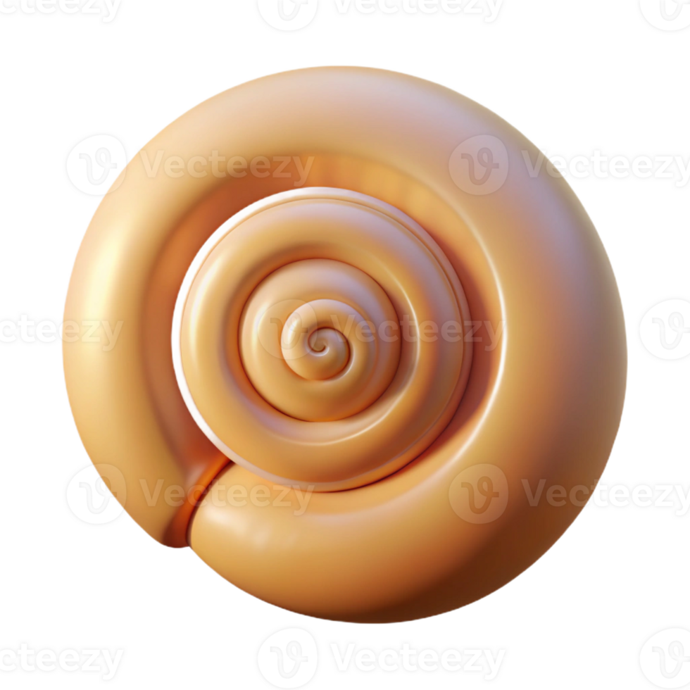 dramatic classic Single seashell, spiral shaped high quality png