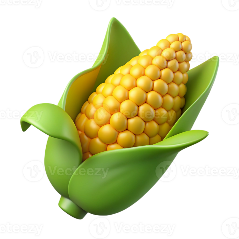 magnificent modern Ear of corn with kernels premium png