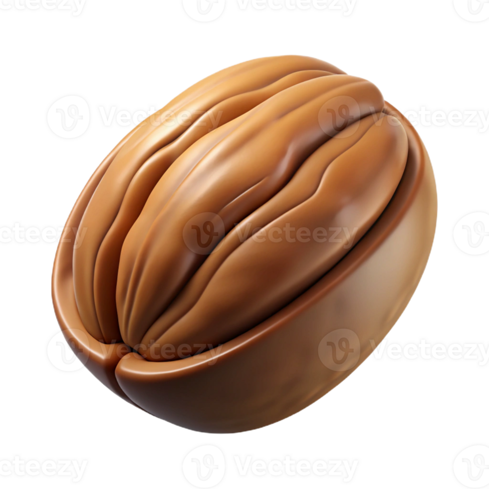 magnificent minimalist Pecan in shell 4K png