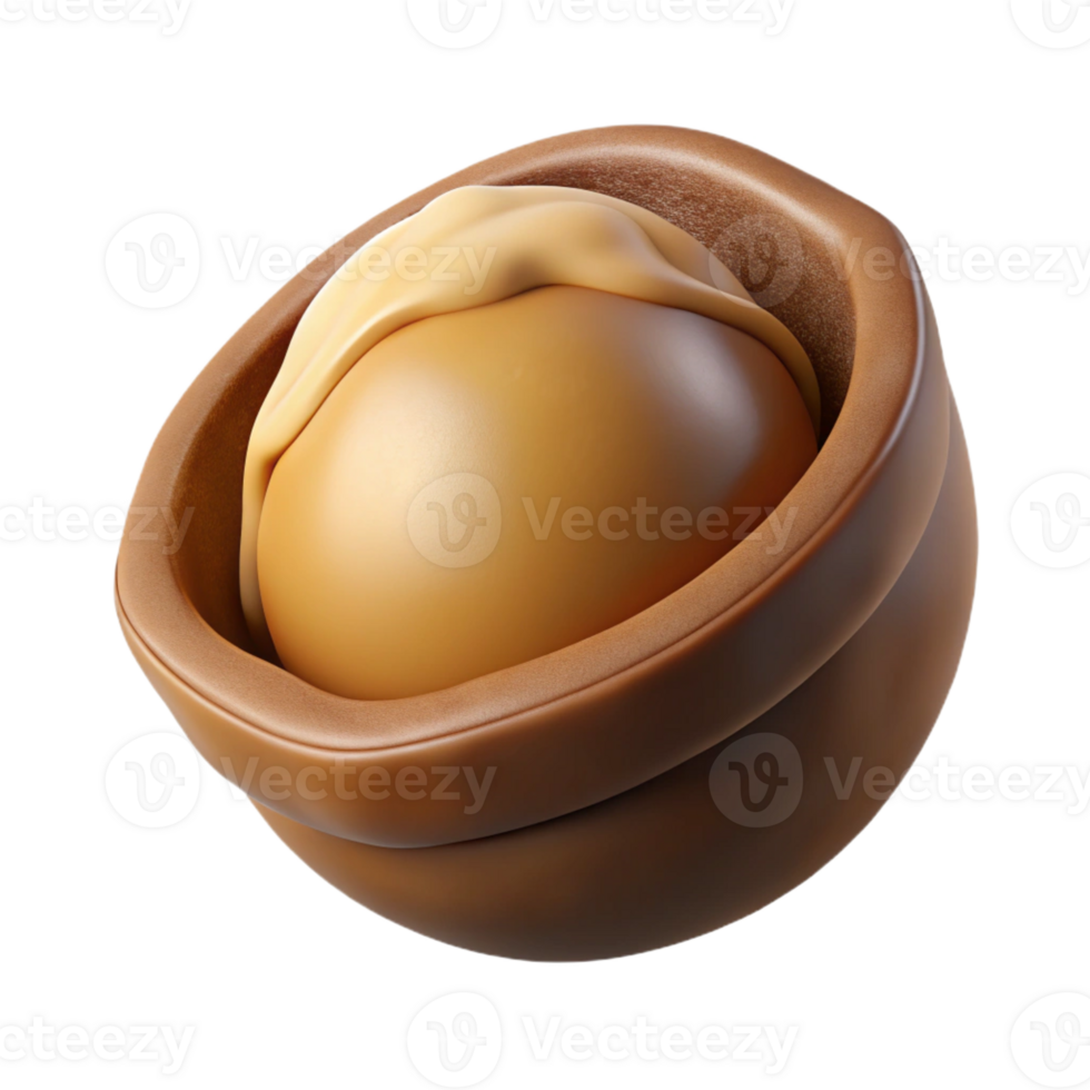magnificent modern Macadamia nut in shell detailed png