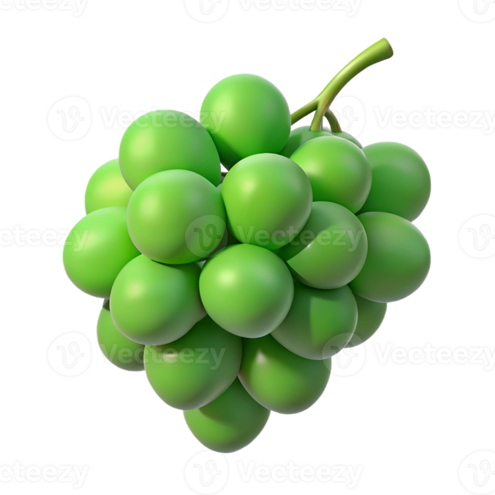 extraordinary traditional Bunch of green grapes premium png