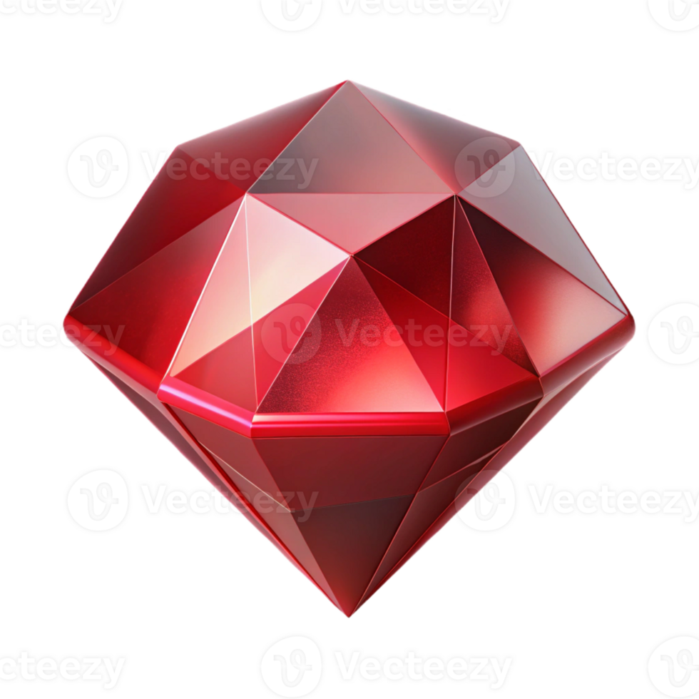 serene classic A single, perfect ruby, radiating a deep red glow exclusive png