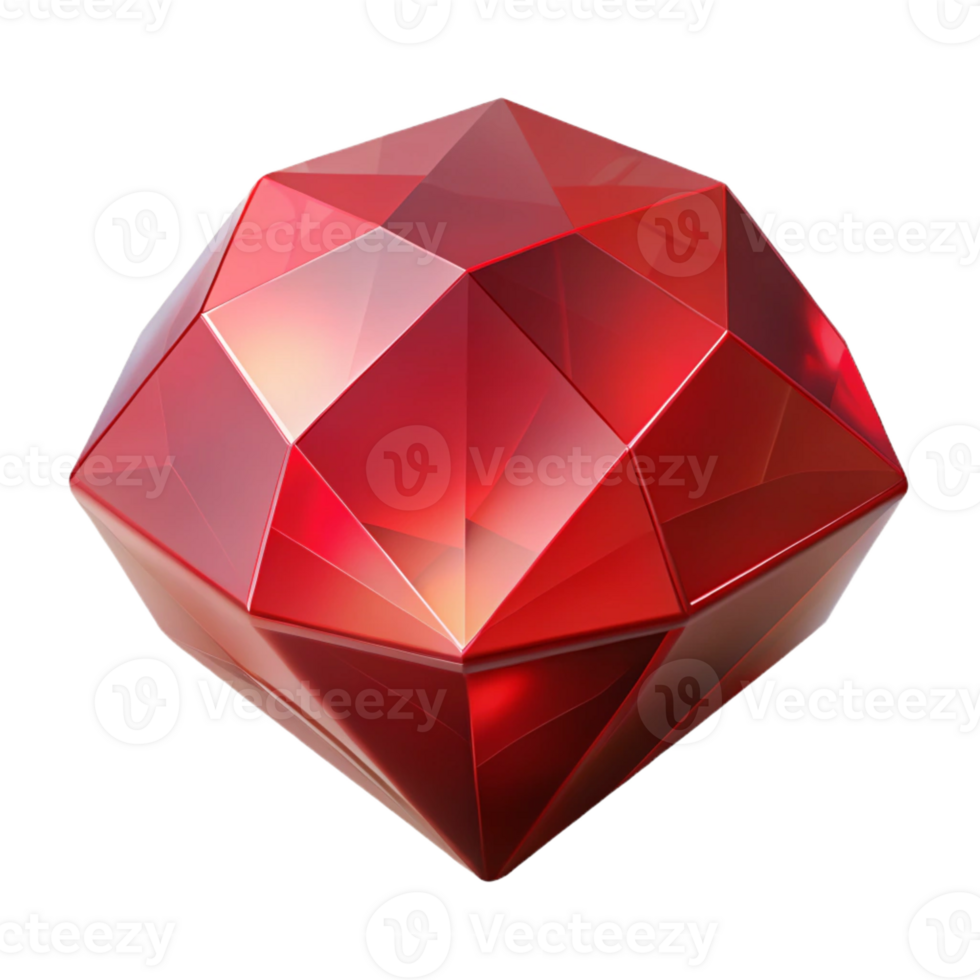 elegant modern A single, perfect ruby, radiating a deep red glow professional png