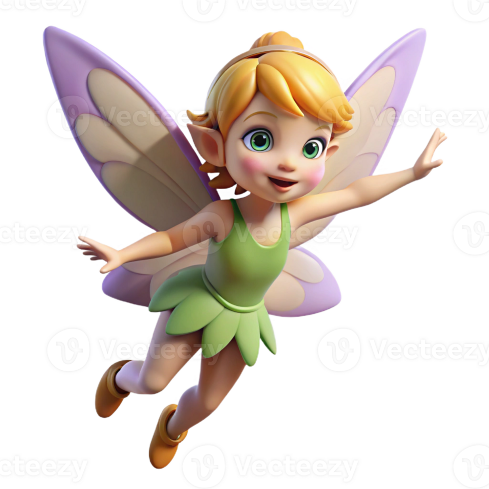 wonderful artistic A playful pixie, fluttering its wings high quality png