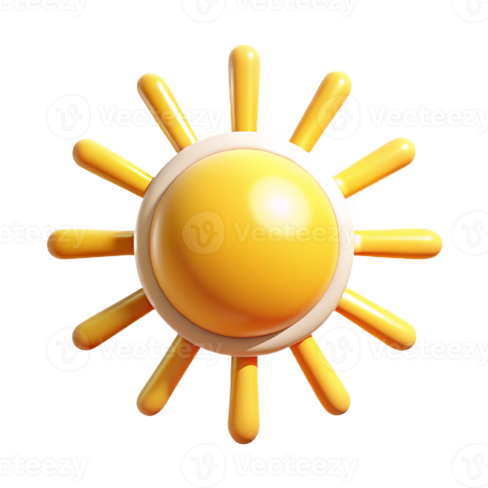 vibrant artistic A stylized sun, with radiating beams of light high resolution png