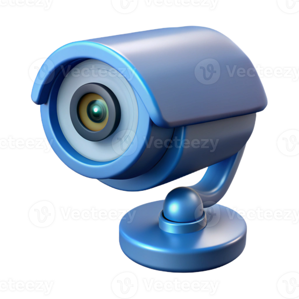 vibrant traditional Security camera with pan and tilt functionality detailed png