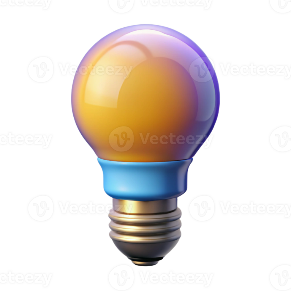 beautiful creative Smart light bulb with adjustable color premium png