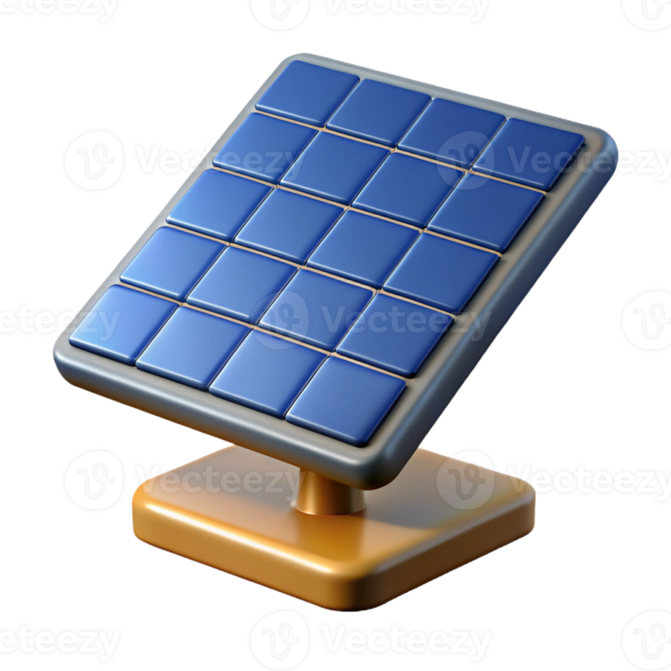 magnificent contemporary Solar panel with visible cells high resolution png