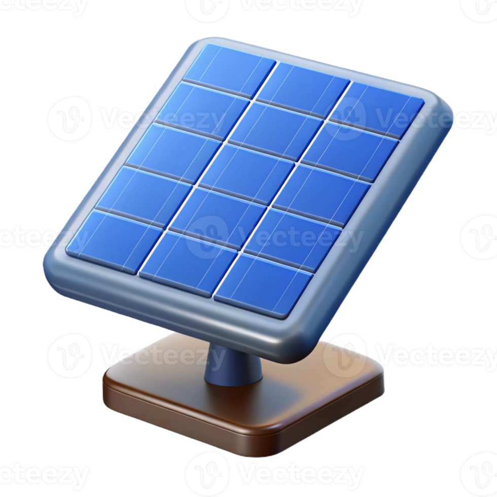 serene creative Solar panel with visible cells authentic png