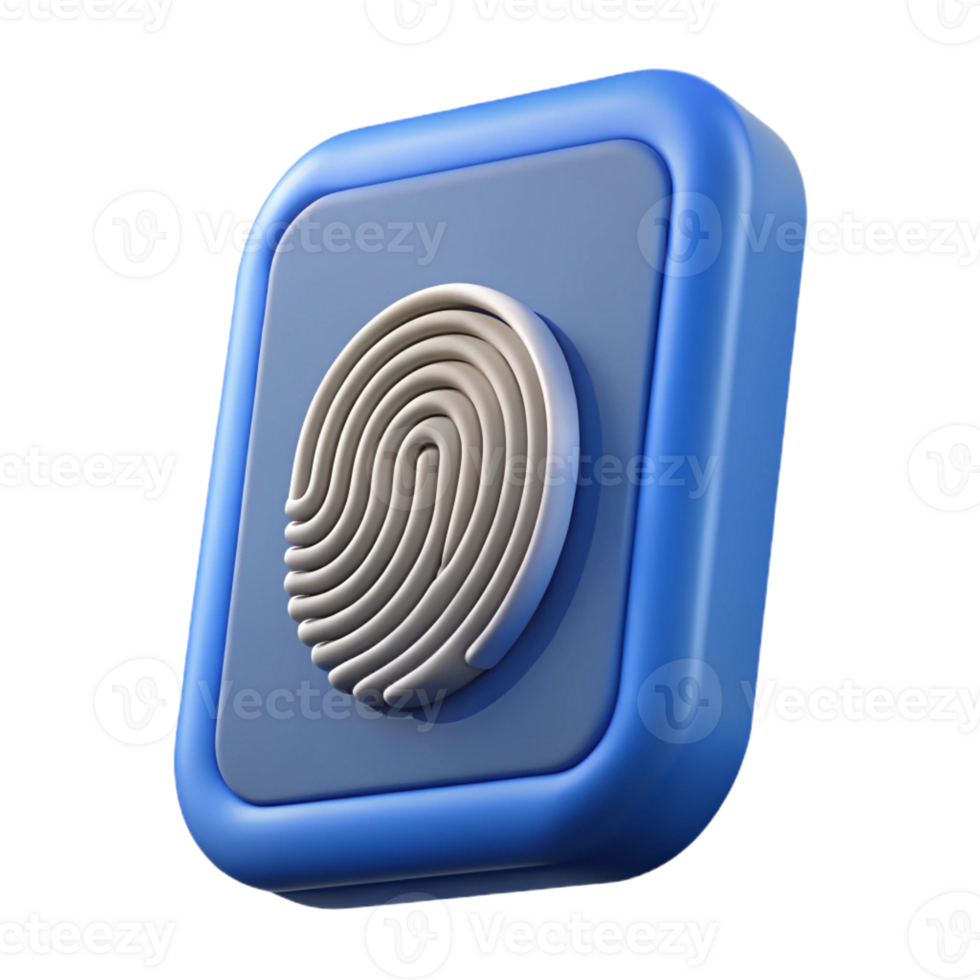vibrant artistic Biometric fingerprint scanner high resolution png