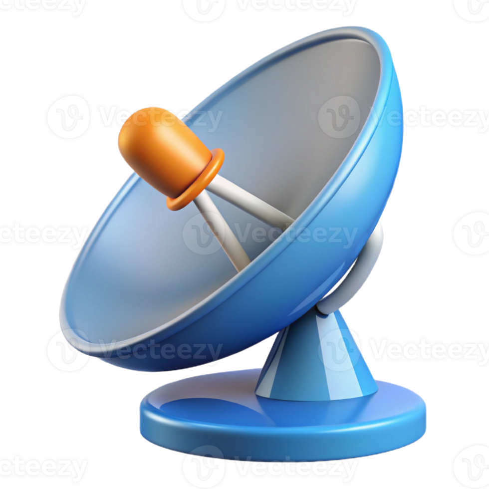 beautiful rustic Satellite dish with receiver original png