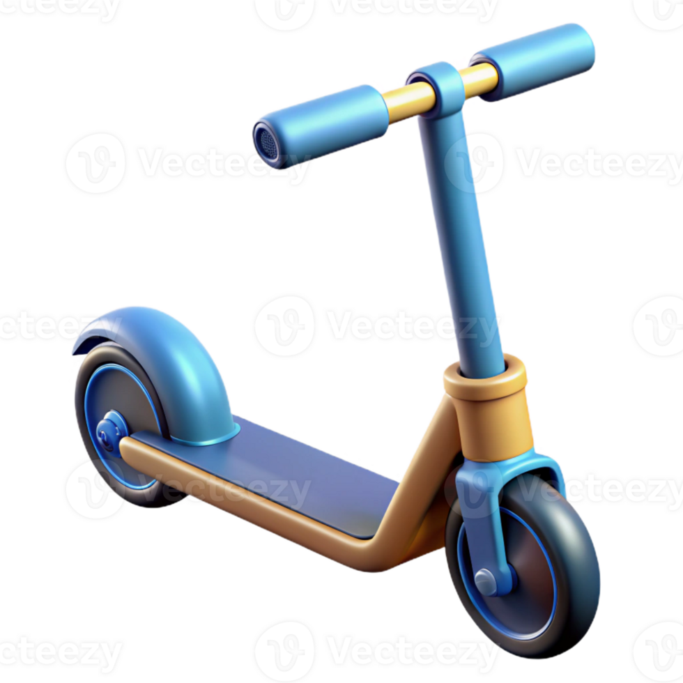 wonderful traditional Electric scooter with handlebar high quality png