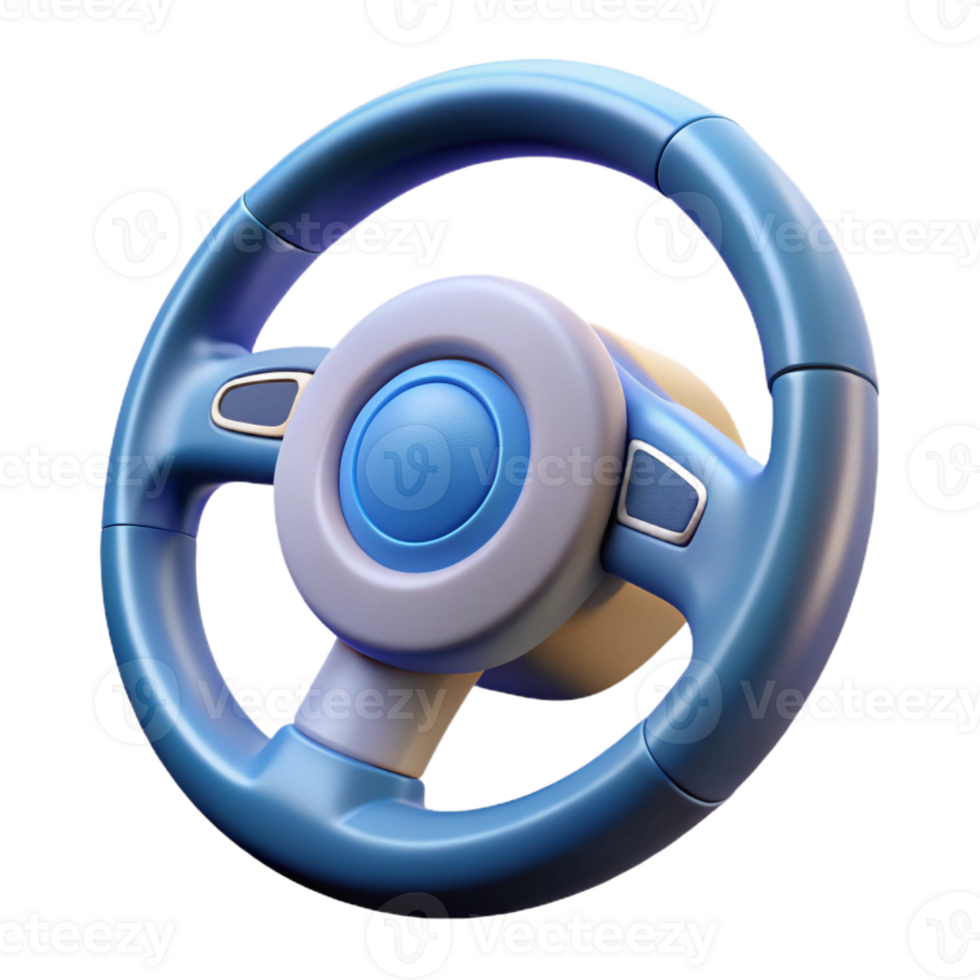 elegant rustic Self-driving car steering wheel detailed png