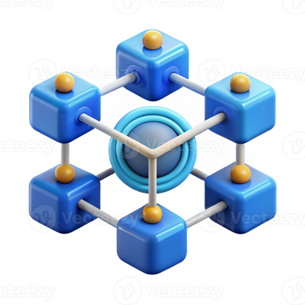 extraordinary classic Blockchain technology network diagram professional png