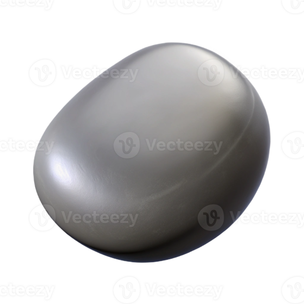 vibrant classic Smooth gray river stone high resolution png