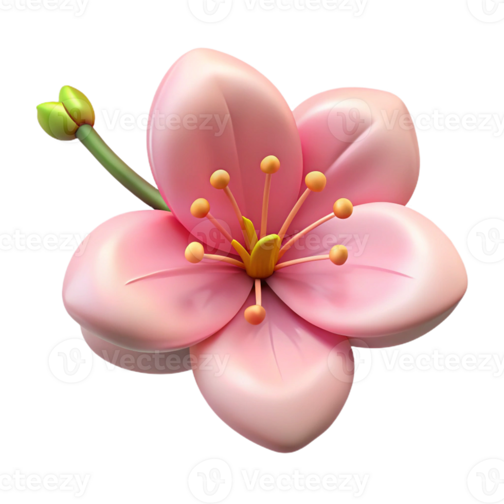 stunning rustic Single cherry blossom professional png