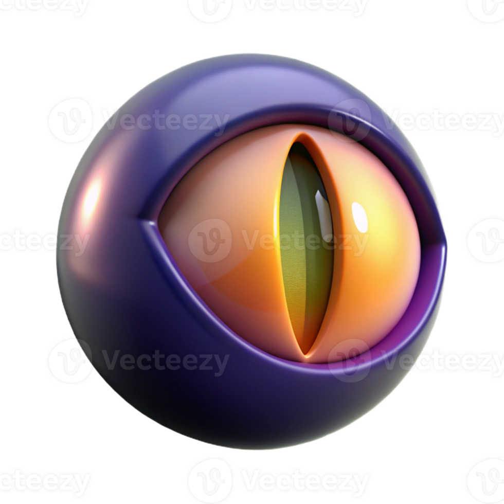 beautiful minimalist Close-up of cat eye high quality png