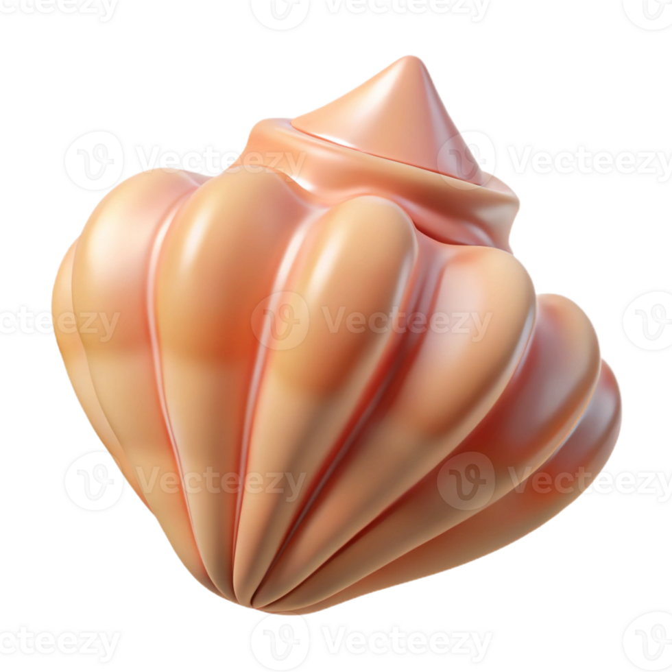 beautiful artistic Single seashell fragment professional png