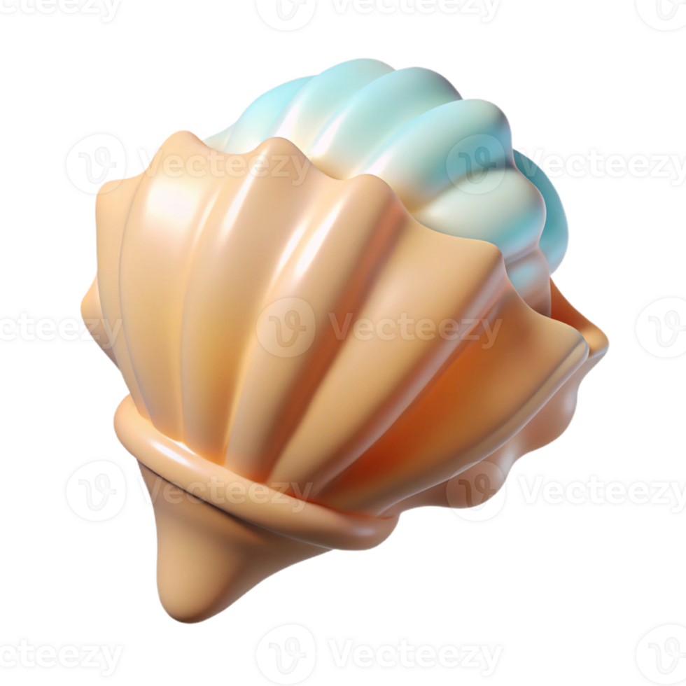 elegant rustic Single seashell fragment high quality png