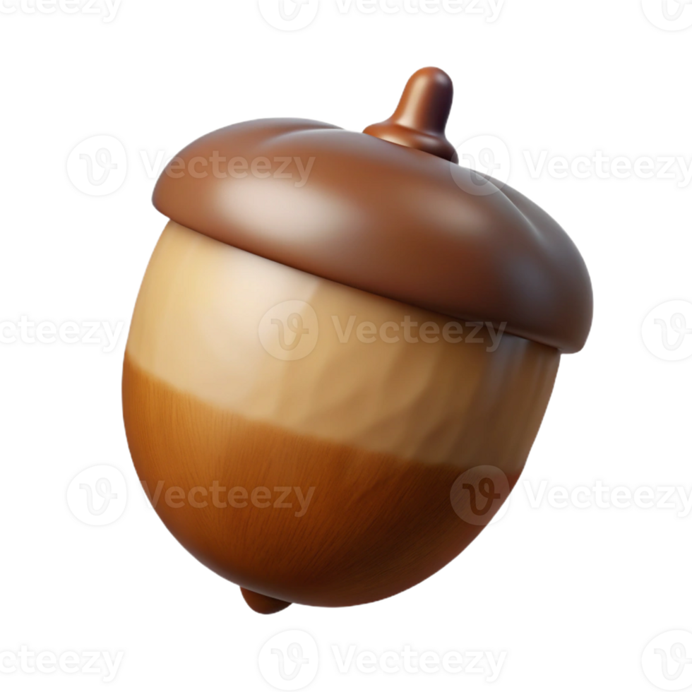 wonderful creative One brown acorn original png
