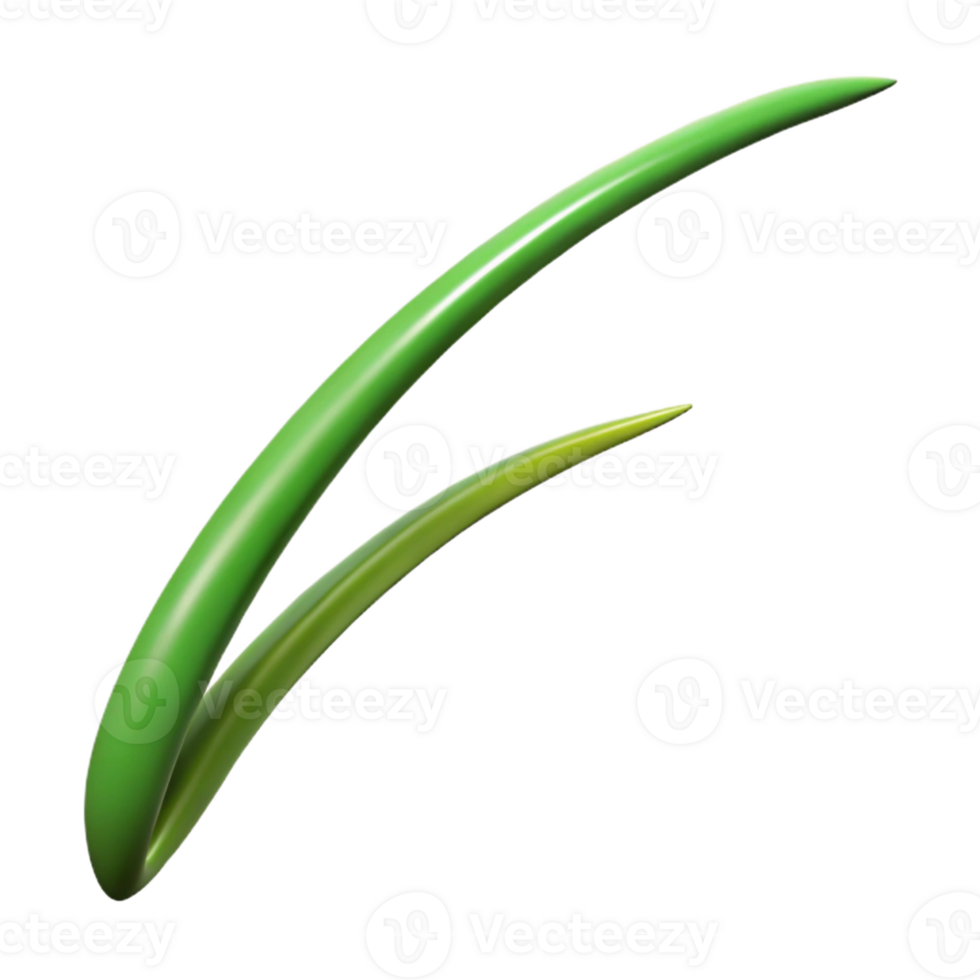 elegant modern Single blade of grass professional png