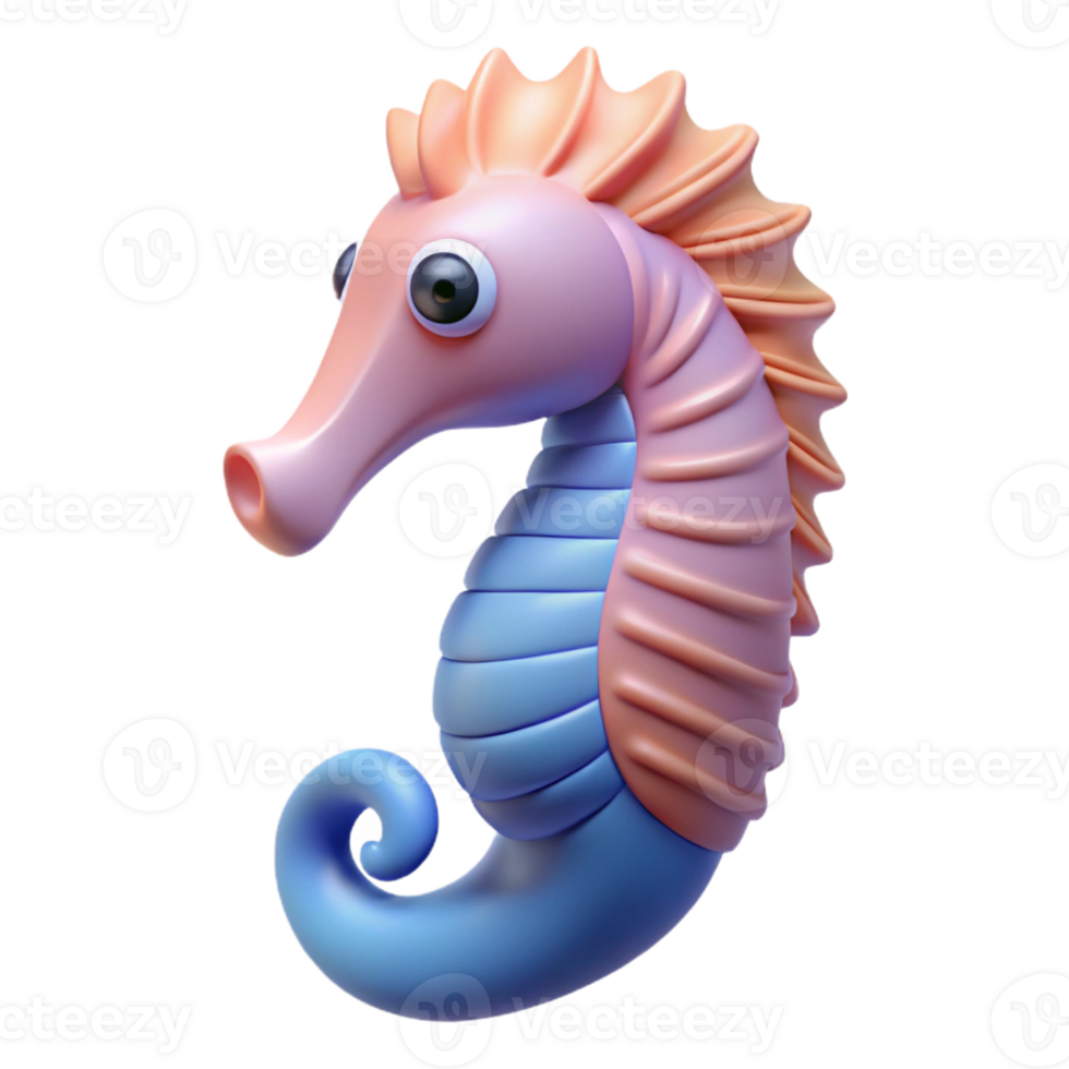 dramatic traditional A detailed illustration of a hippocampus exclusive png
